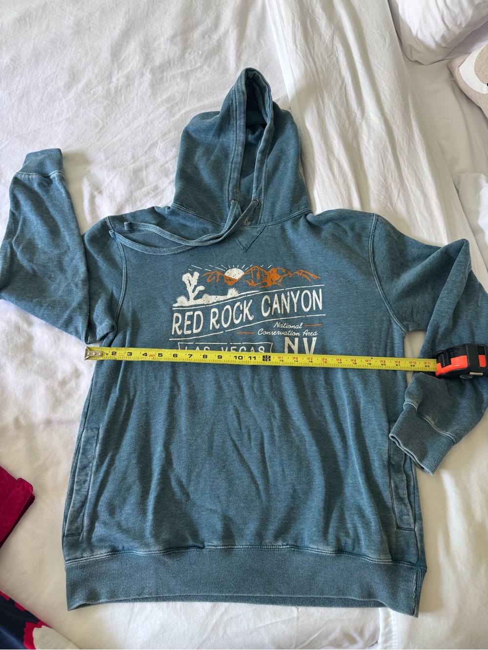 Red Rock Canyon Las Vegas NV Graphic Hoodie - Blue WORN ONCE